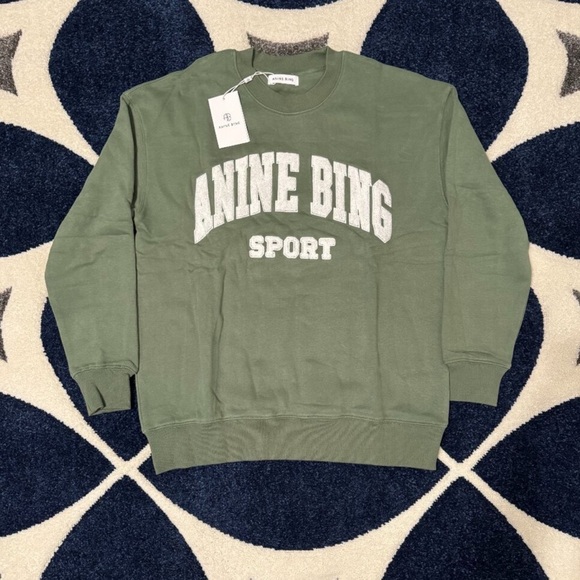 Anine Bing Sport Green Sweater Womens Small or Medium - Picture 1 of 3